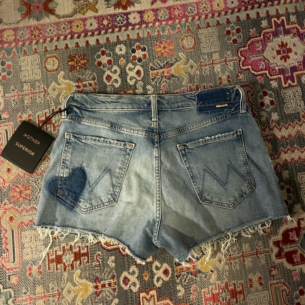 MOTHER tomcat kick fray shorts 31